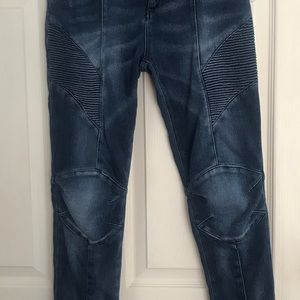 Pierre Balmain ribbed biker jeans, 27